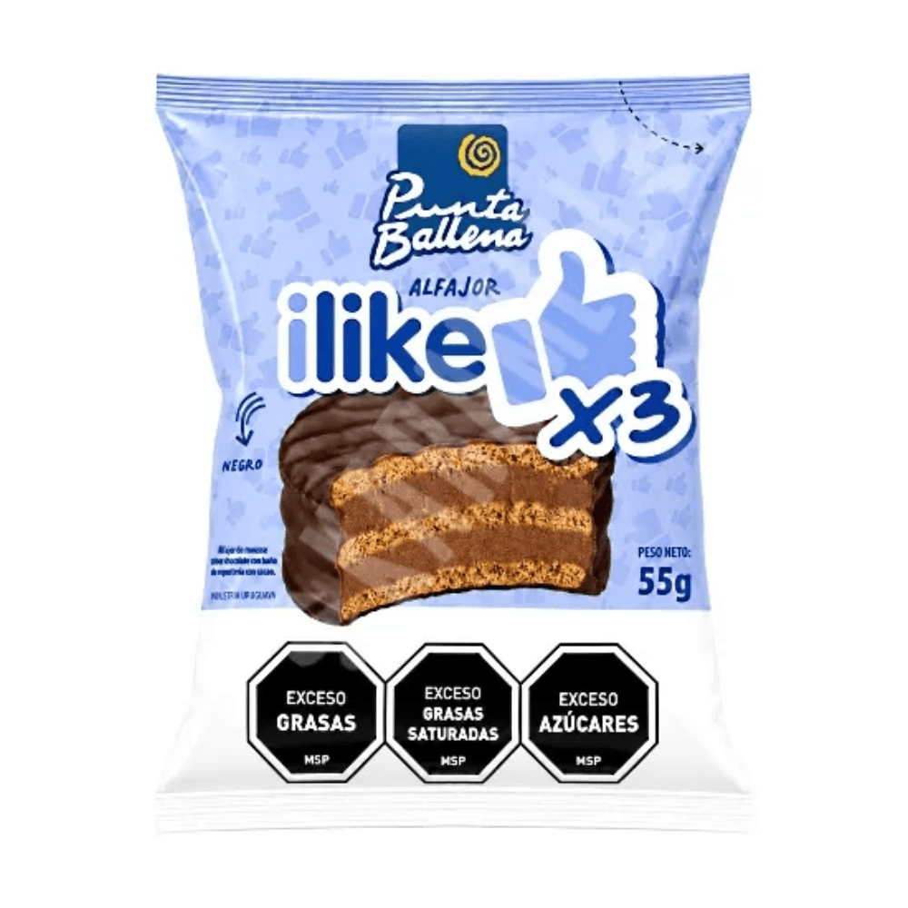Alfajor Punta Ballena Chocolate Amargo 55g
